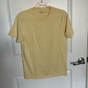 J.Crew Washed yellow classic crewneck tshirt